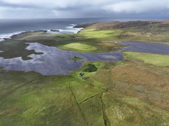 Oblique aerial view