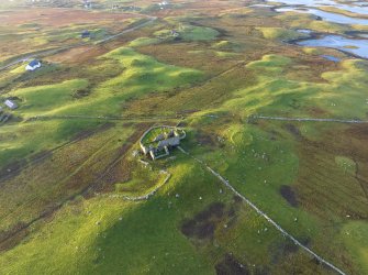 Oblique aerial view