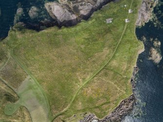 Aerial view of Eyemouth Fort, King's Mount, Eyemouth