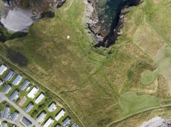Aerial view of Recreation (Holiday Park) Area of Townscape Character, Eyemouth and Eyemouth Fort, King's Mount, Eyemouth