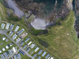 Aerial view of Recreation (Holiday Park) Area of Townscape Character, Eyemouth and Eyemouth Fort, King's Mount, Eyemouth
