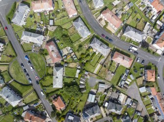 Aerial view of Inter-War (Hurkur Crescent and Schools) Area of Townscape Character, Eyemouth