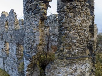 Boyne Castle.
Exterior, SW tower, detail of 2nd floor.