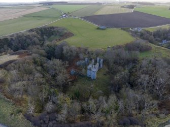 Oblique aerial view