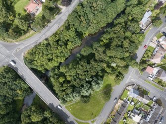 Aerial view of Mid- to Late C20 (The Avenue) and Victorian Expansion Areas of Townscape Character, Eyemouth