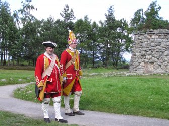 Hanoverian Soldiers at a Battle of Culloden Reconstruction