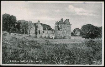 Edzell Castle from West