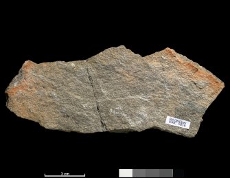 Specimen of grey slate possibly of Norwegian origin, used on roof of 'The Lodge', Isle of Eigg in the 1920's, Invernessshire