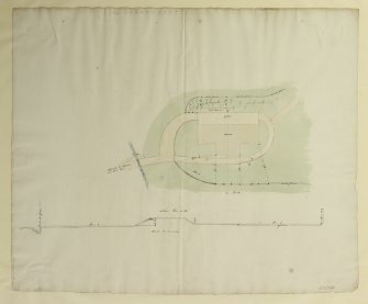 Site plan and section.