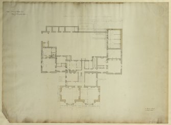 Plan of principal floor showing additions and alterations.