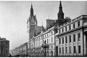 Aberdeen, Castle Street, Municipal Buildings.
General view from South-East.
Insc: 'Municipal Buildings. Aberdeen. 531A. G.W.W'.