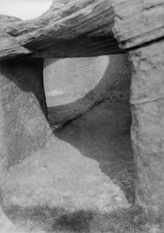 View through entrance into the chamber.
