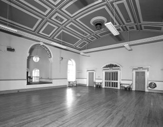 Campbeltown, Main Street, Town House, interior.
View from North of main hall, first floor.