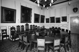 Interior, first floor, council chamber, view from south east