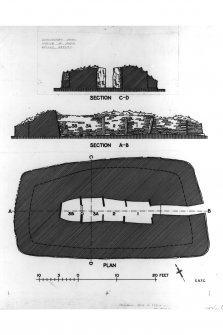 Plan and sections of broch. 
Inventory fig 296.