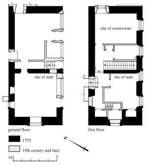 Ground and first floor plans.