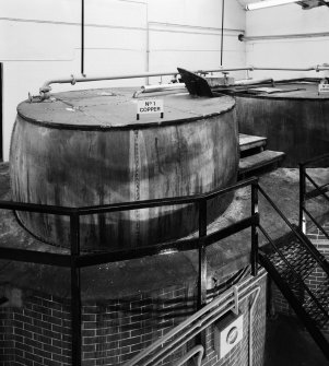View of two early copper heaters in mash-house