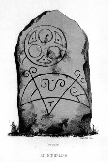 The Kinellar stone, from J Stuart, The Sculptured Stones of Scotland, i, pl.10.
Filed under NJ71NE 8.