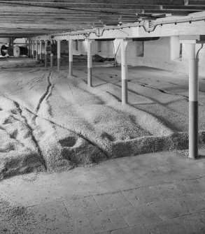 Ardbeg Distillery.
Interior of East malt-barn, malting floor.