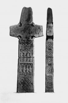 Barochan Cross from J Stuart, The Sculptured Stones of Scotland, i, pl. 116