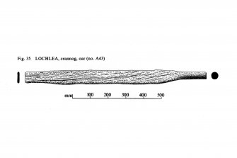 Lochlea crannog, oar