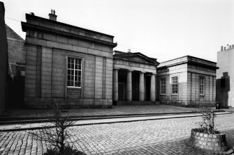 View of principal facade to Little Belmont Street from South West