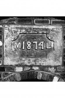 Detail of date panel.