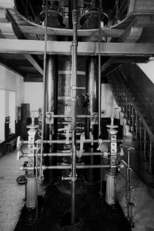 Interior.
View of steam cylinder and cut-out valves on ground level.