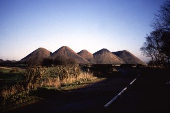 General view of the 'Five Sisters' bing, Westwood Shale-oil Works.