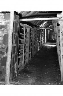 Interior.
General view of side aisle on NW side of drying shed