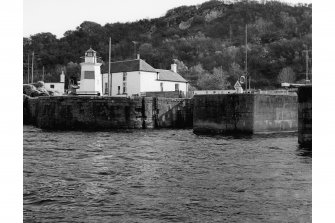 Crinan Canal, Crinan Basin.
View of entrances to basin, including lighthouse.