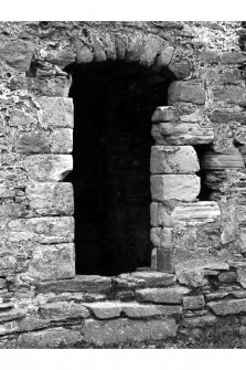 Detail of postern doorway in East curtain wall