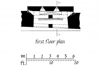 Gatehouse, first floor plan