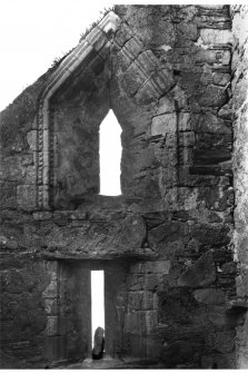 Iona, Iona Abbey.
View of North choir aisle in East wall.