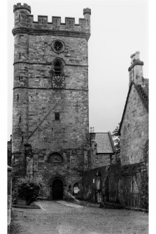 View of Abbey Church and Manse from the West.