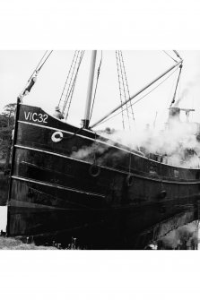 Crinan Canal, Dunardry Locks.
Detail of Puffer Vic 32 in Dunardry Locks.