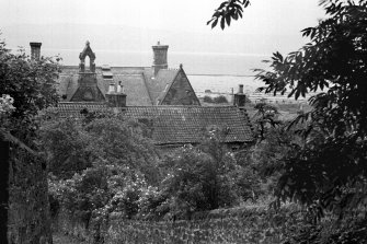 Geddes School viewed from wynd up to Culross Abbey (also showing rear of Newgate 
House).