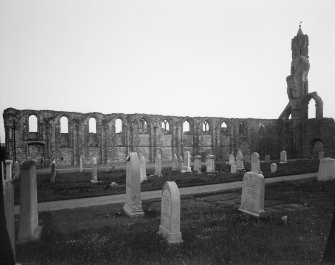 View of Cloisters from North East at St Andrews Cathedral.