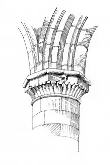 Iona, Iona Nunnery.
Plan showing capitals of nave arcade.