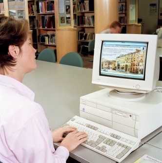 RCAHMS AT WORK
Victoria Collison Owen using CANMORE in the NMRS Library