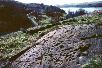 Cup and ring marks at Ormaig.