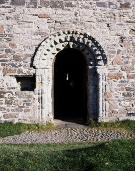 View of doorway to St Oran's Chapel.