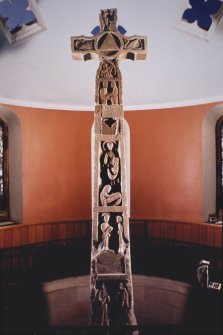 General view of Ruthwell Cross.
