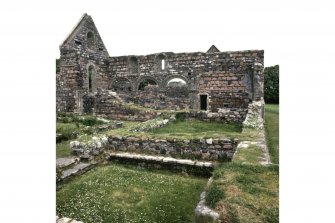 Iona, Iona Nunnery.
General view from SSE