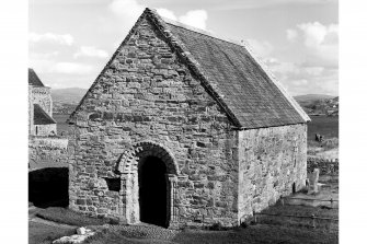 Iona, St Oran's Chapel. 
General view from North-West.