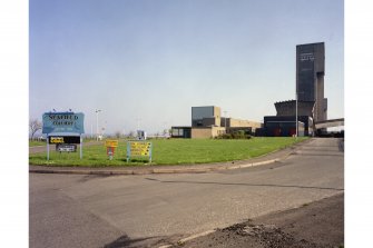 General view from the North West of colliery from the main gates, Seafield Colliery