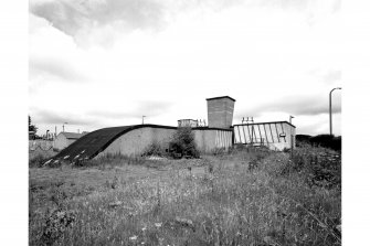 View from South East showing (left to right) fan drift, fan house, and fan drift winder house.