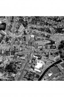 Oblique aerial view of Cupar