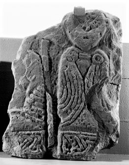 Front of Meigle Pictish cross slab fragment. (No.29)