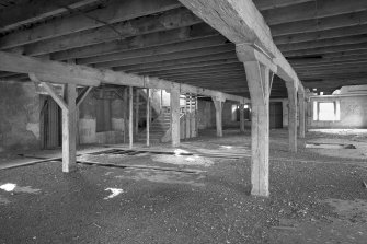 Interior view of Goods Shed, first floor, from East North East